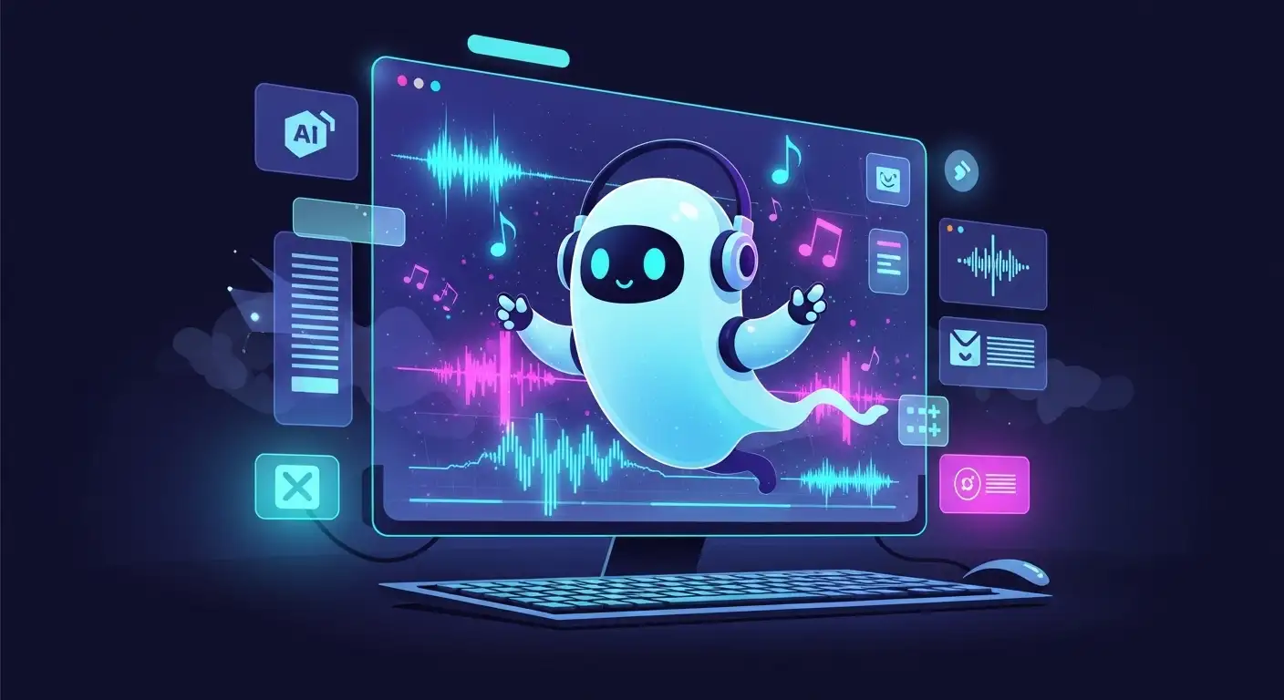 Modern music studio setup